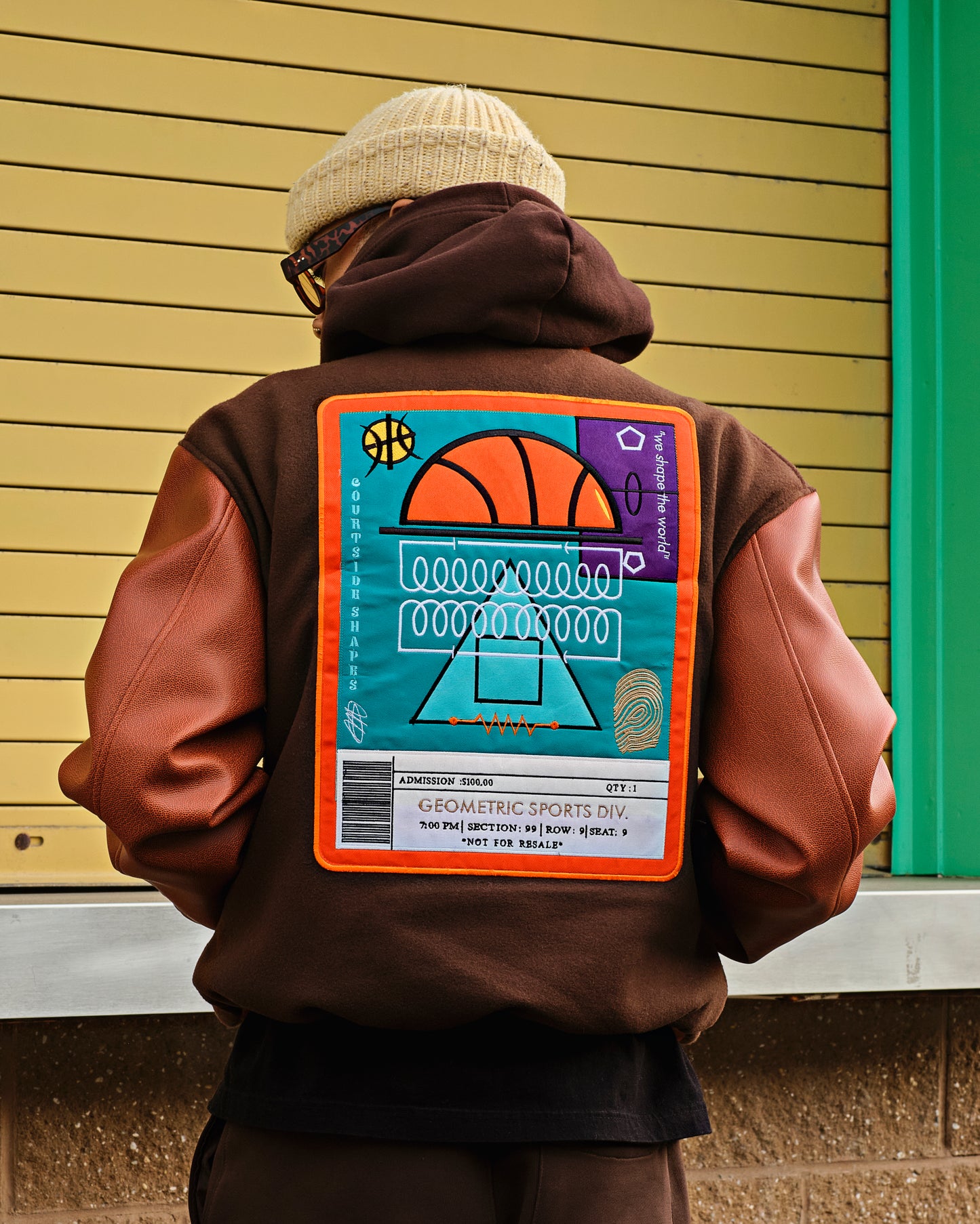 Human Geometry Varsity Basketball Jacket