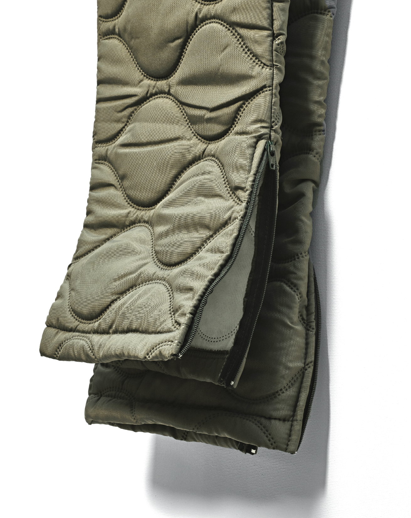 Quilted Olive Ski Pant